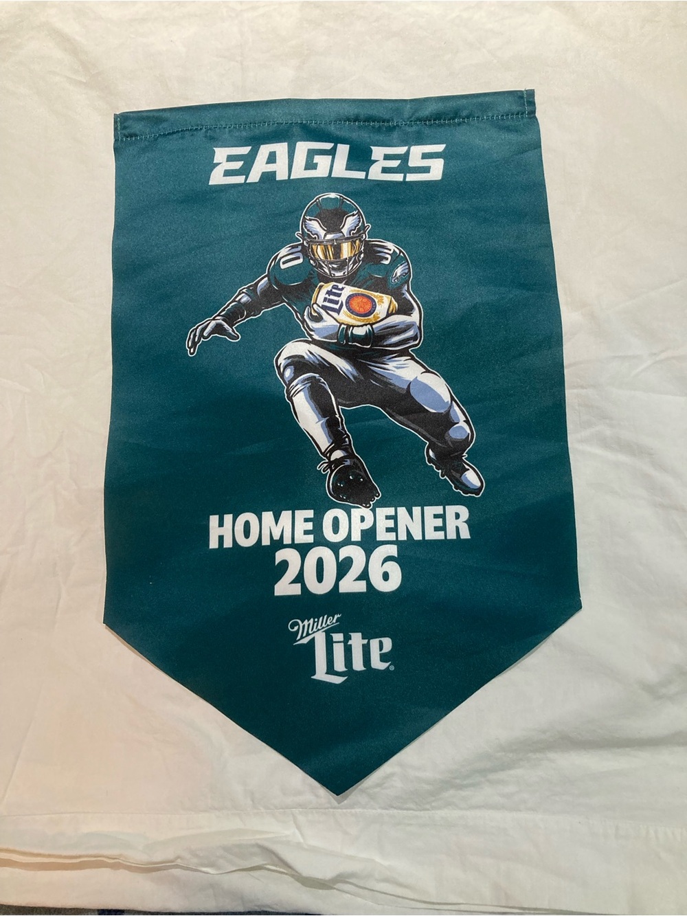 Philadelphia Eagles 2026 Home Opener Flag, New, 11”x17”
